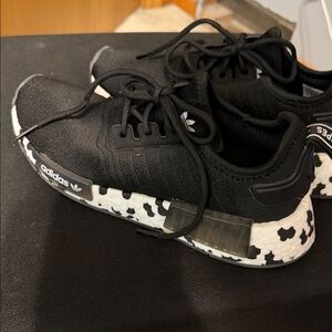 Adidas Black and White Athletic Shoes